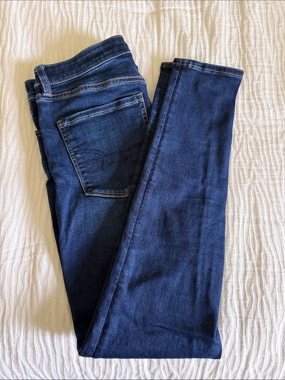 American Eagle Dark Blue Women's - Super High Rise Jegging Size 6 Regular
